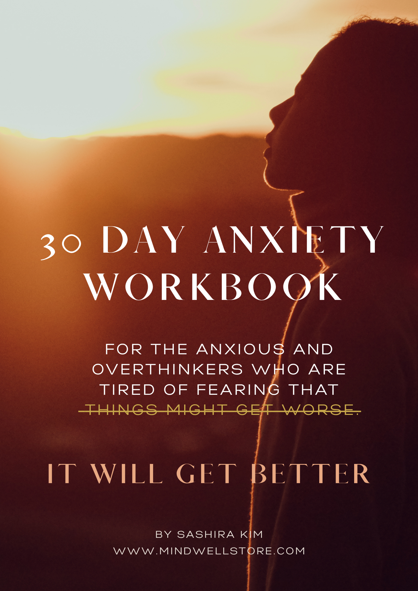 30 Day Anxiety & Overthinking Workbook based on CBT practices